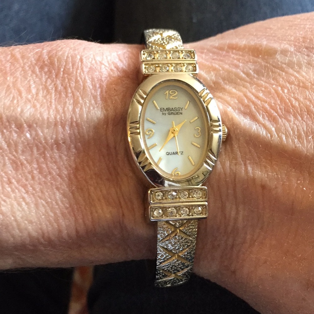 Embassy by Gruen goldtone watch